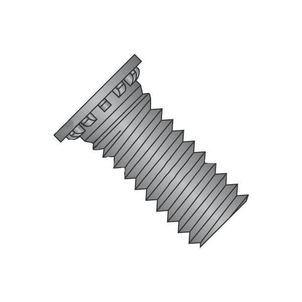 Newport Fasteners Self-Clinching Stud, #6-32, 1/2", Self Clinching, Steel, Black Oxide Finish, 10000 PK 202779 - main